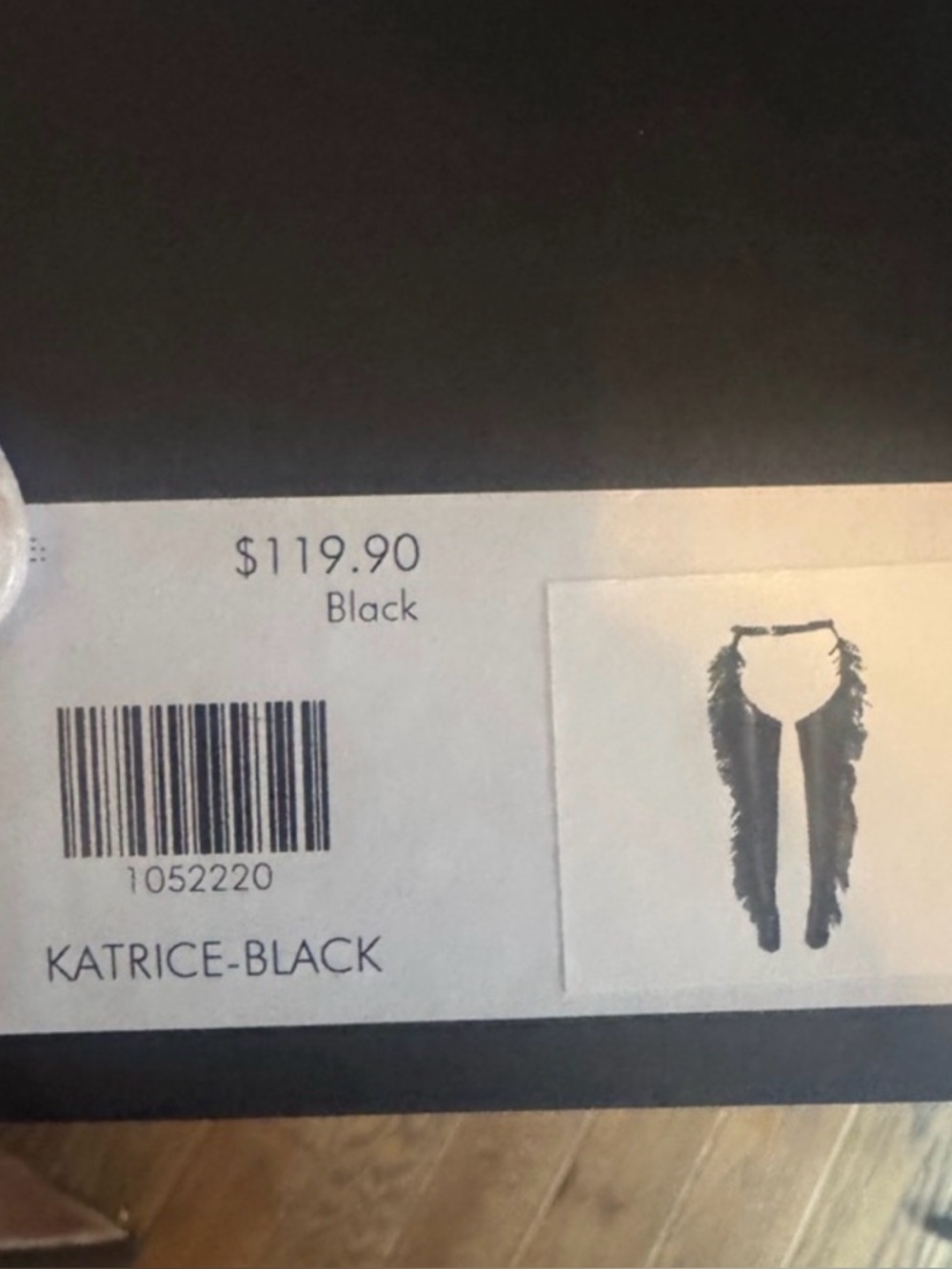Azalea Wang Katrice Black Fringe Thigh High Boots Stiletto  Sizes 6.5 thru 11 - Picture 5 of 5